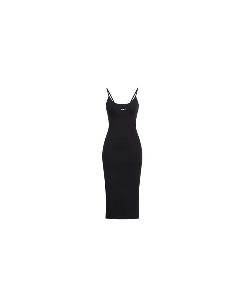 OFF-WHITE KLEIDER - Midi-Kleiderauf YOOX.COM Schwarz