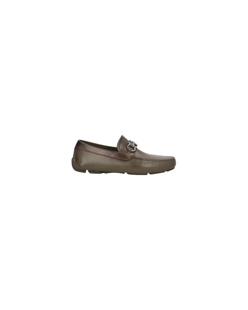 Ferragamo SCHUHE - Mokassinsauf YOOX.COM Militärgrün