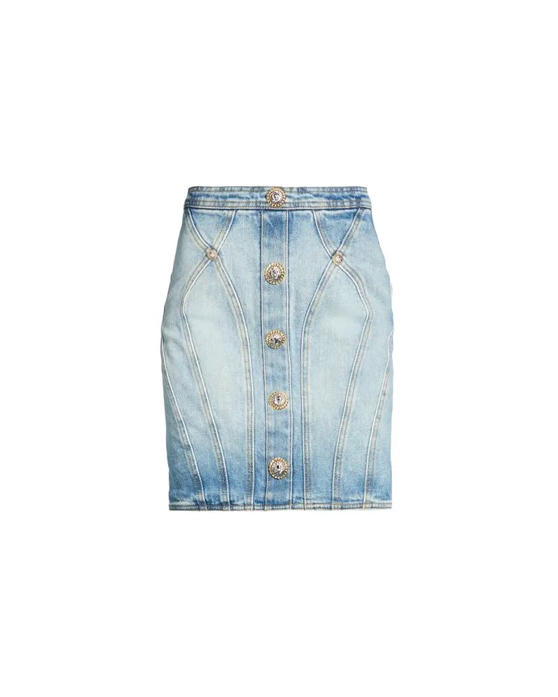 Balmain HOSEN & RÖCKE - Jeansröckeauf YOOX.COM Blau