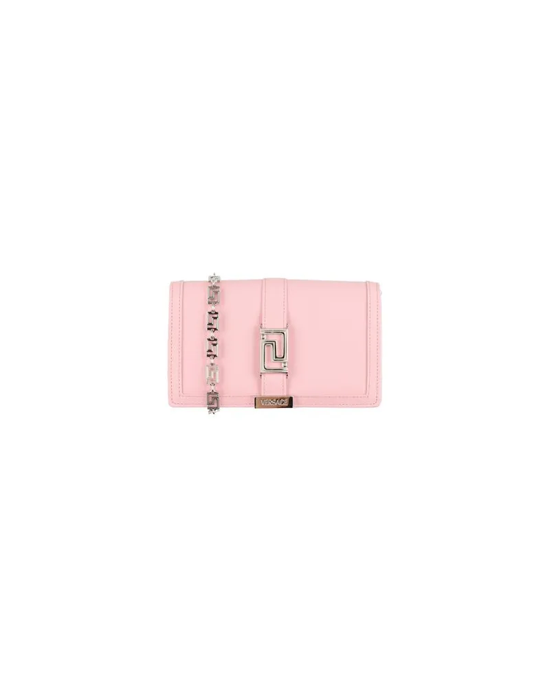 Versace Kleinlederwaren - Portemonnaies mit Tragriemenauf YOOX.COM Rosa