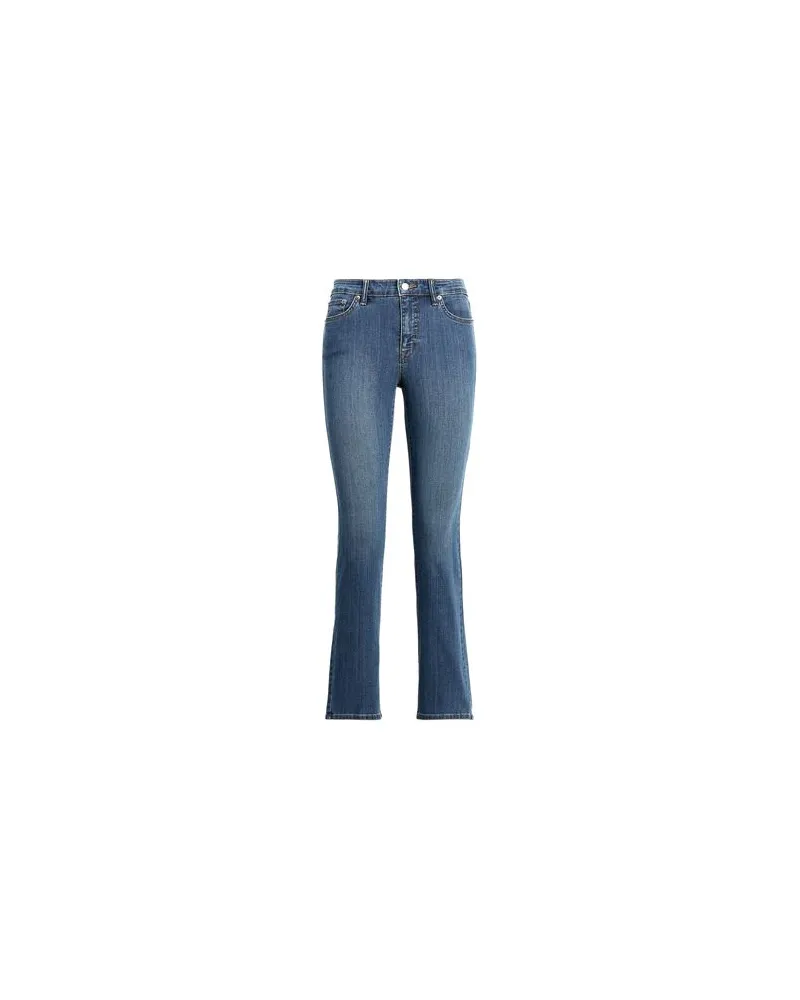 Ralph Lauren MID-RISE STRAIGHT JEAN  - HOSEN & RÖCKE - Jeanshosenauf YOOX.COM Blau