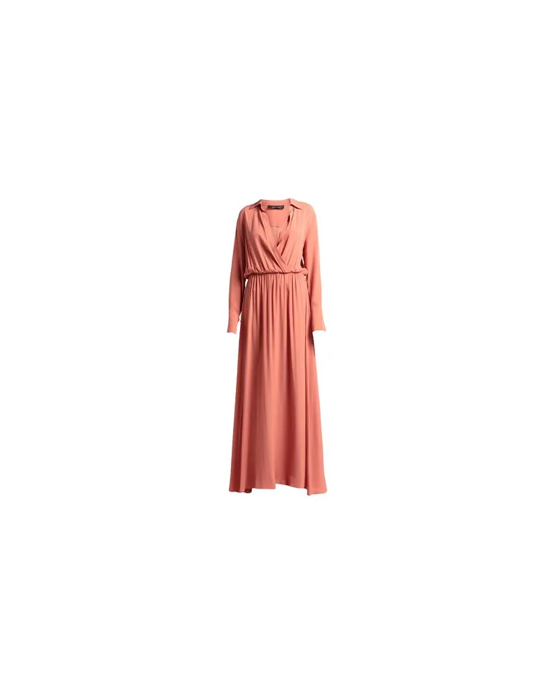 Federica Tosi KLEIDER - Maxi-Kleiderauf YOOX.COM Ziegelrot