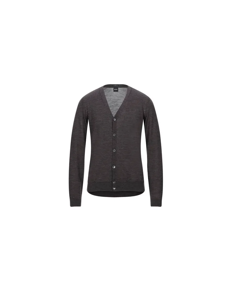 HUGO BOSS STRICKWAREN - Strickjackenauf YOOX.COM Dunkelbraun