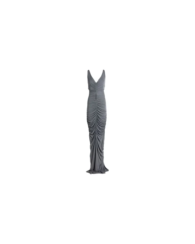 Elisabetta Franchi KLEIDER - Maxi-Kleiderauf YOOX.COM Grau
