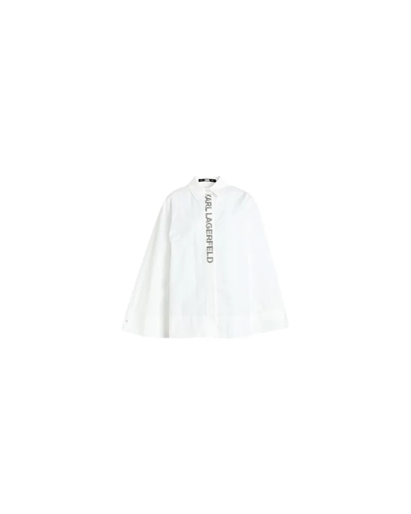 Karl Lagerfeld EMBELLISHED PLACKET SHIRT - TOPS - Hemdenauf YOOX.COM Weiß
