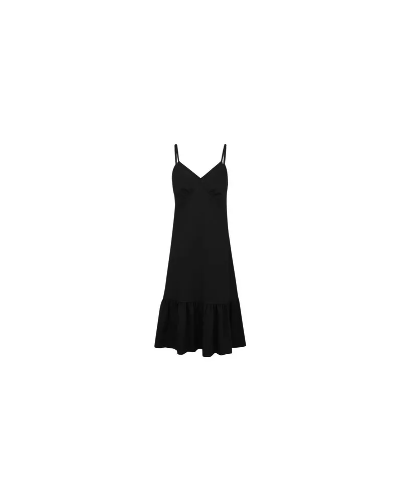 Michael Kors CRUSHED SOFT SLIP DR  - KLEIDER - Midi-Kleiderauf YOOX.COM Schwarz