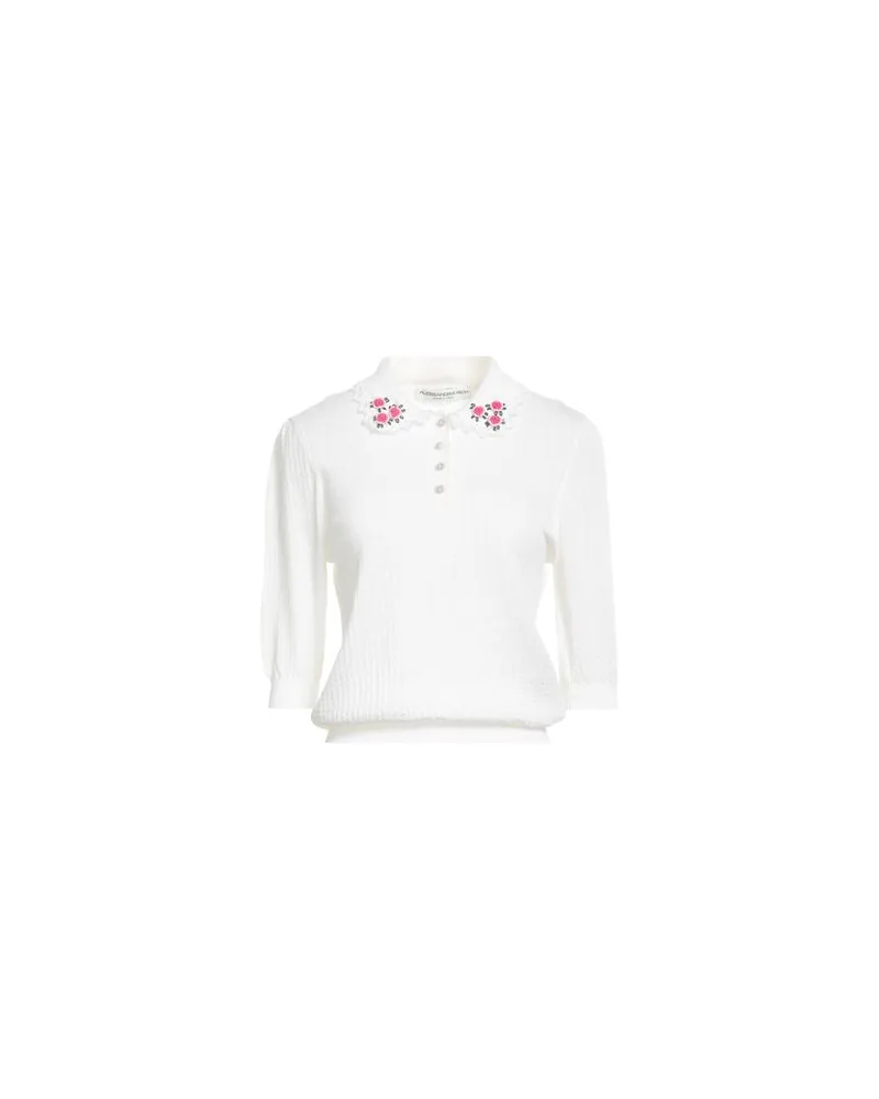 Alessandra Rich STRICKWAREN - Pulloverauf YOOX.COM Cremeweiß