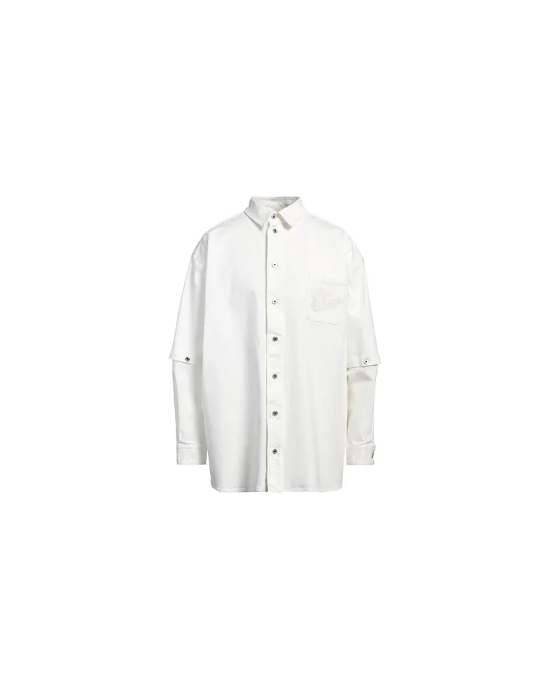 OFF-WHITE TOPS - Jeanshemdenauf YOOX.COM Weiß