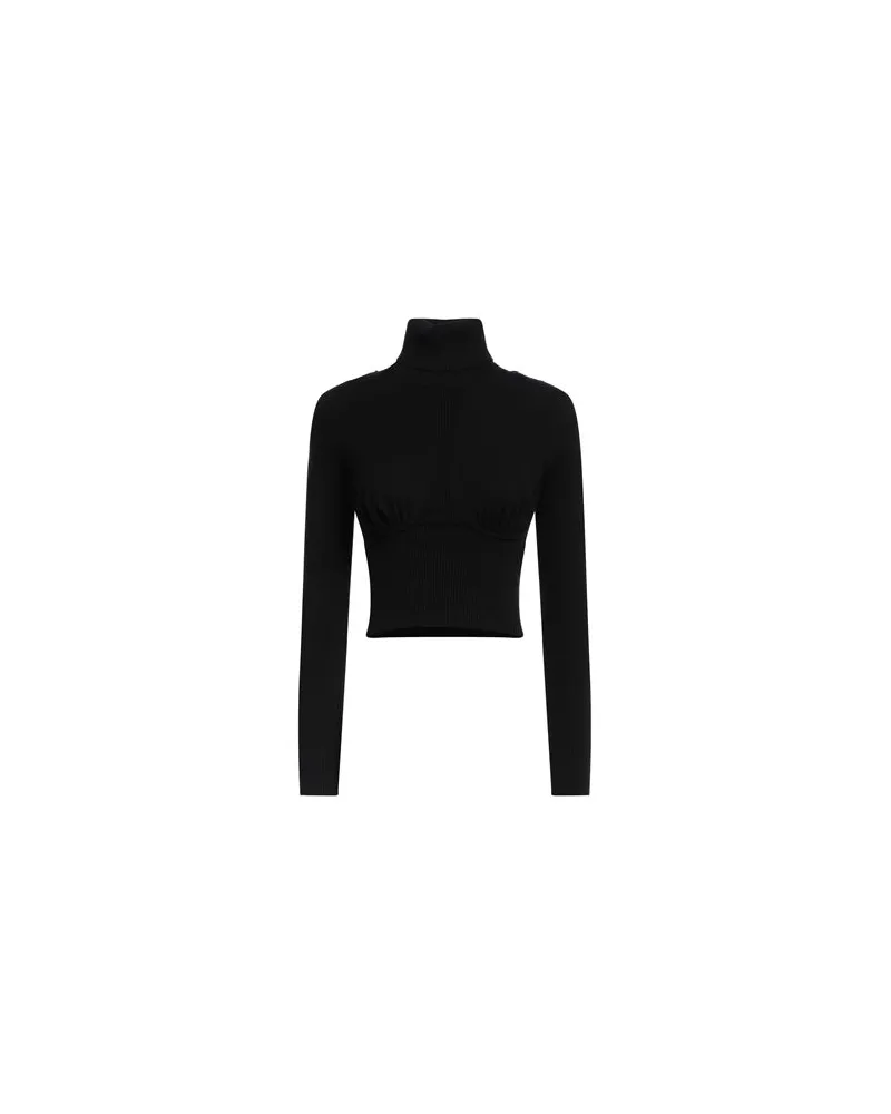 Elisabetta Franchi STRICKWAREN - Rollkragenpulloverauf YOOX.COM Schwarz