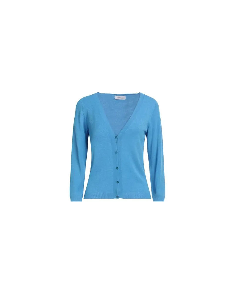 Pianura Studio STRICKWAREN - Strickjackenauf YOOX.COM Azurblau