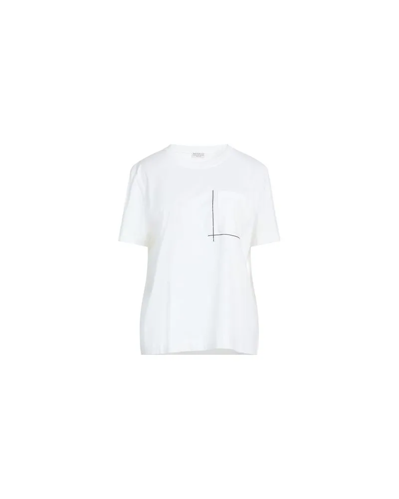 Brunello Cucinelli TOPS - T-shirtsauf YOOX.COM Weiß