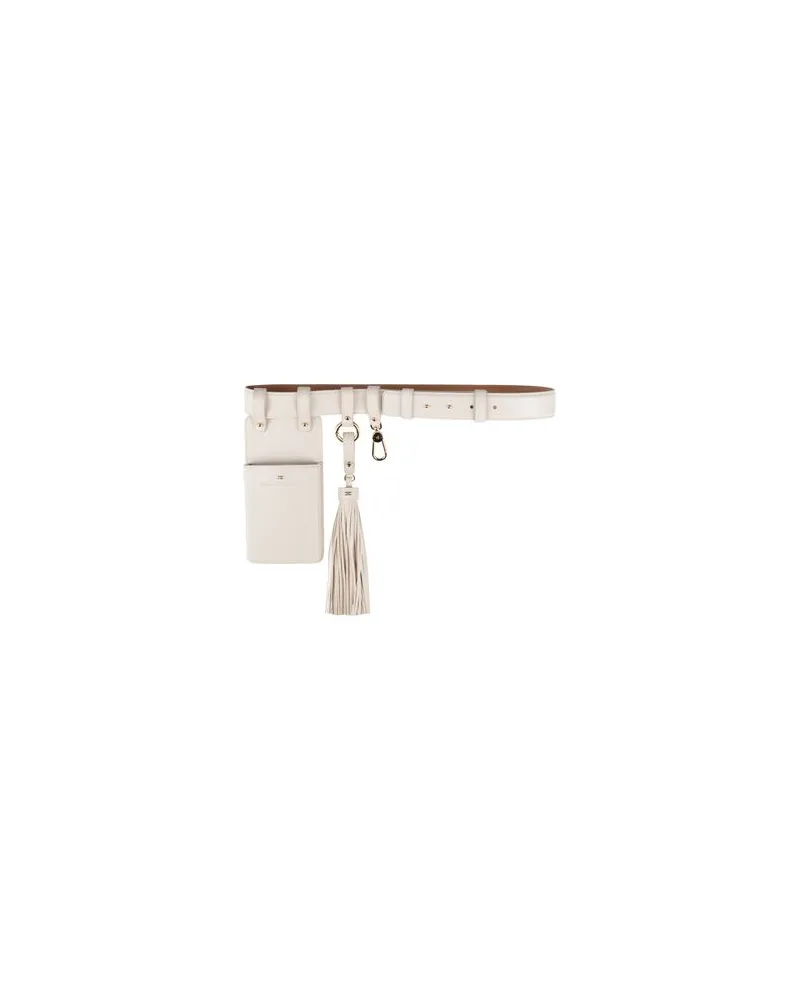 Elisabetta Franchi Kleinlederwaren - Gürtelauf YOOX.COM Beige
