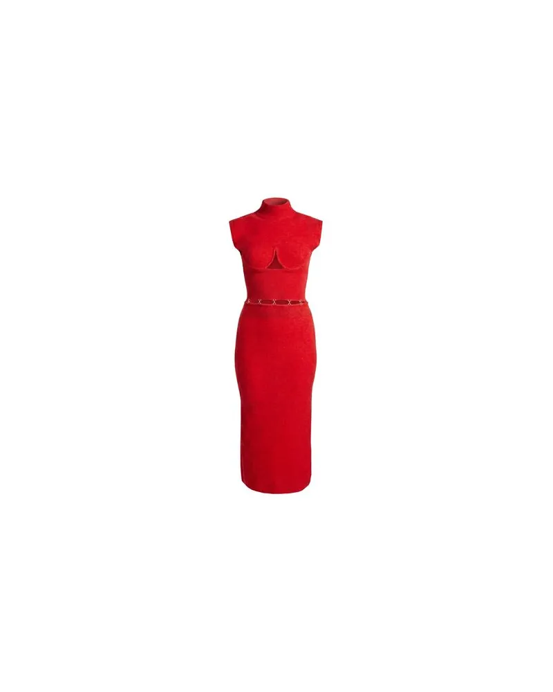 SPORTMAX KLEIDER - Midi-Kleiderauf YOOX.COM Rot