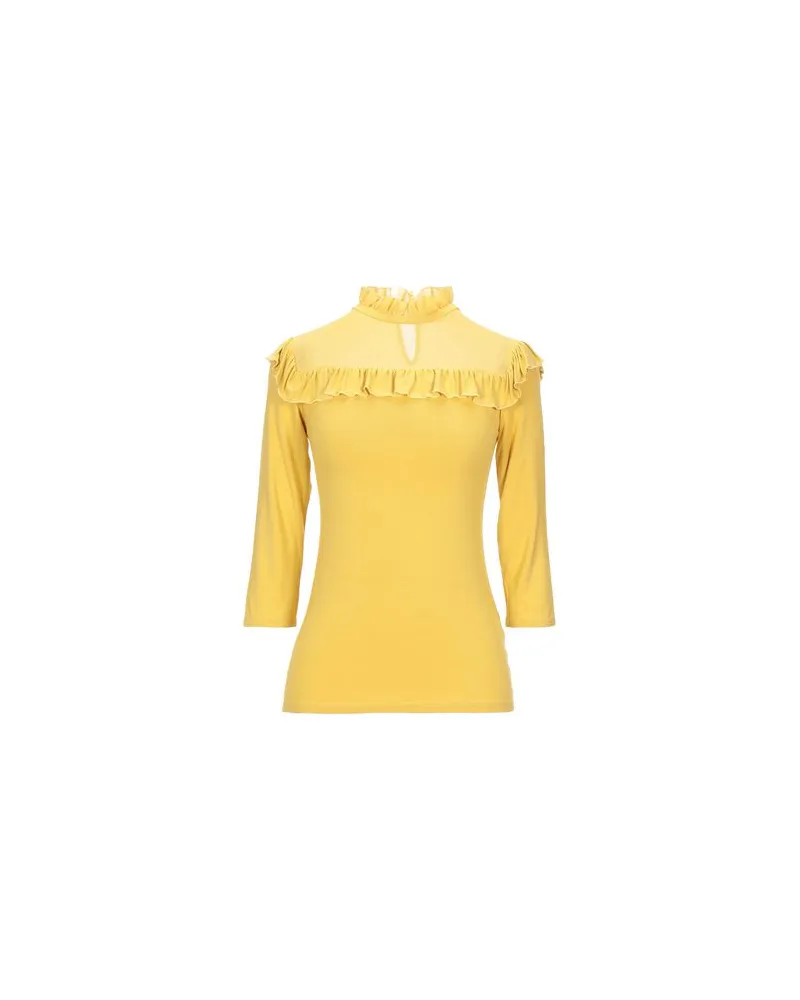 Fracomina TOPS - T-shirtsauf YOOX.COM Gelb