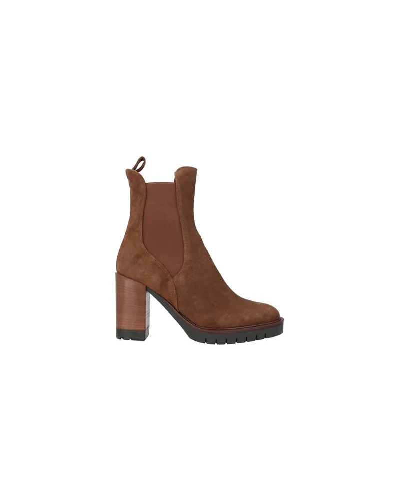 Lorenzo Mari SCHUHE - Stiefelettenauf YOOX.COM Braun