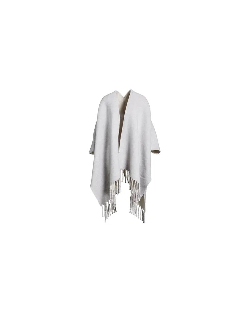 Brunello Cucinelli JACKEN & MÄNTEL - Capesauf YOOX.COM Hellgrau