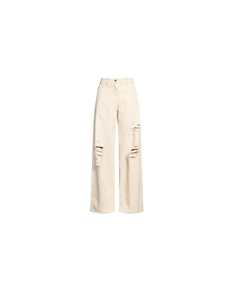 Isabel Benenato HOSEN & RÖCKE - Jeanshosenauf YOOX.COM Beige