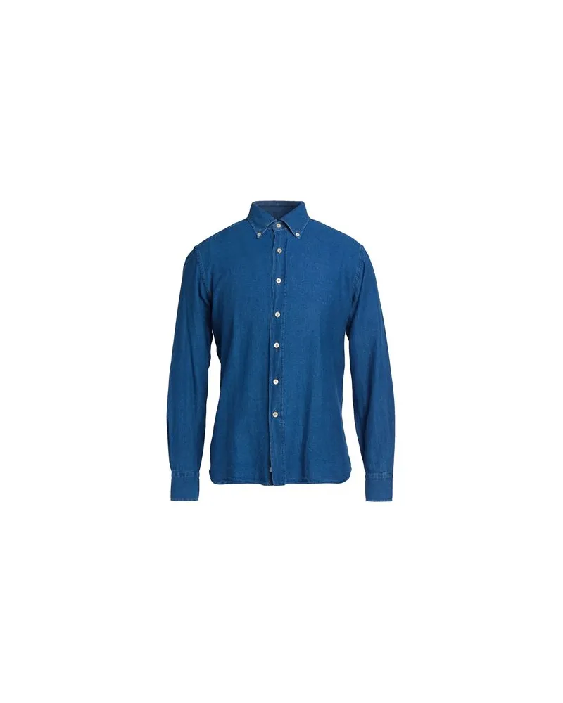 Alessandro Gherardi TOPS - Jeanshemdenauf YOOX.COM Blau