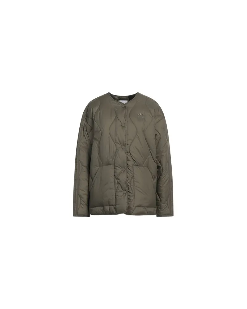 adidas JACKEN & MÄNTEL - Pufferjacken & Daunenjackenauf YOOX.COM Militärgrün
