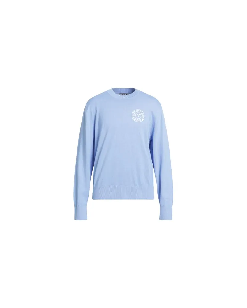 Versace Jeans STRICKWAREN - Pulloverauf YOOX.COM Himmelblau