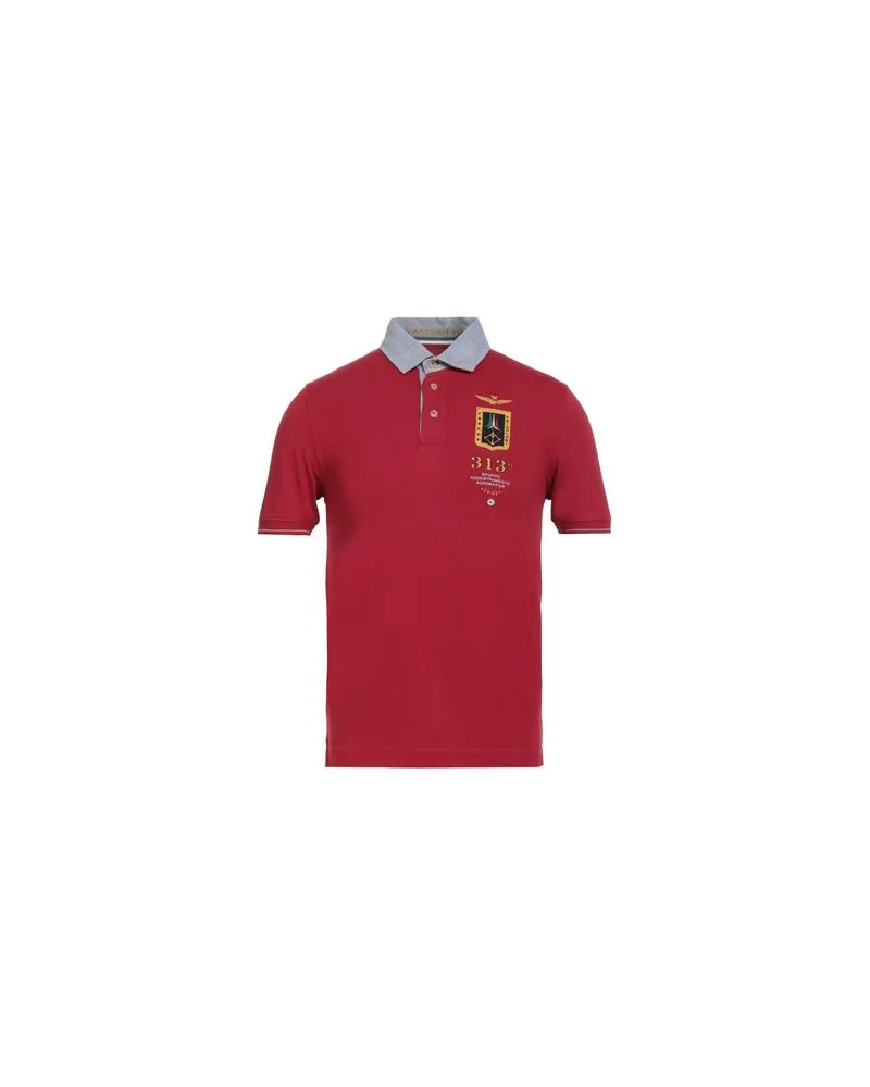 Aeronautica Militare TOPS - Poloshirtsauf YOOX.COM Rot