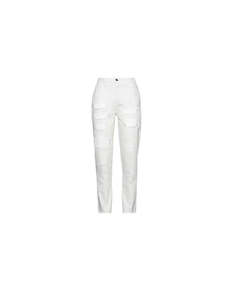 My Twin Twinset HOSEN & RÖCKE - Jeanshosenauf YOOX.COM Weiß
