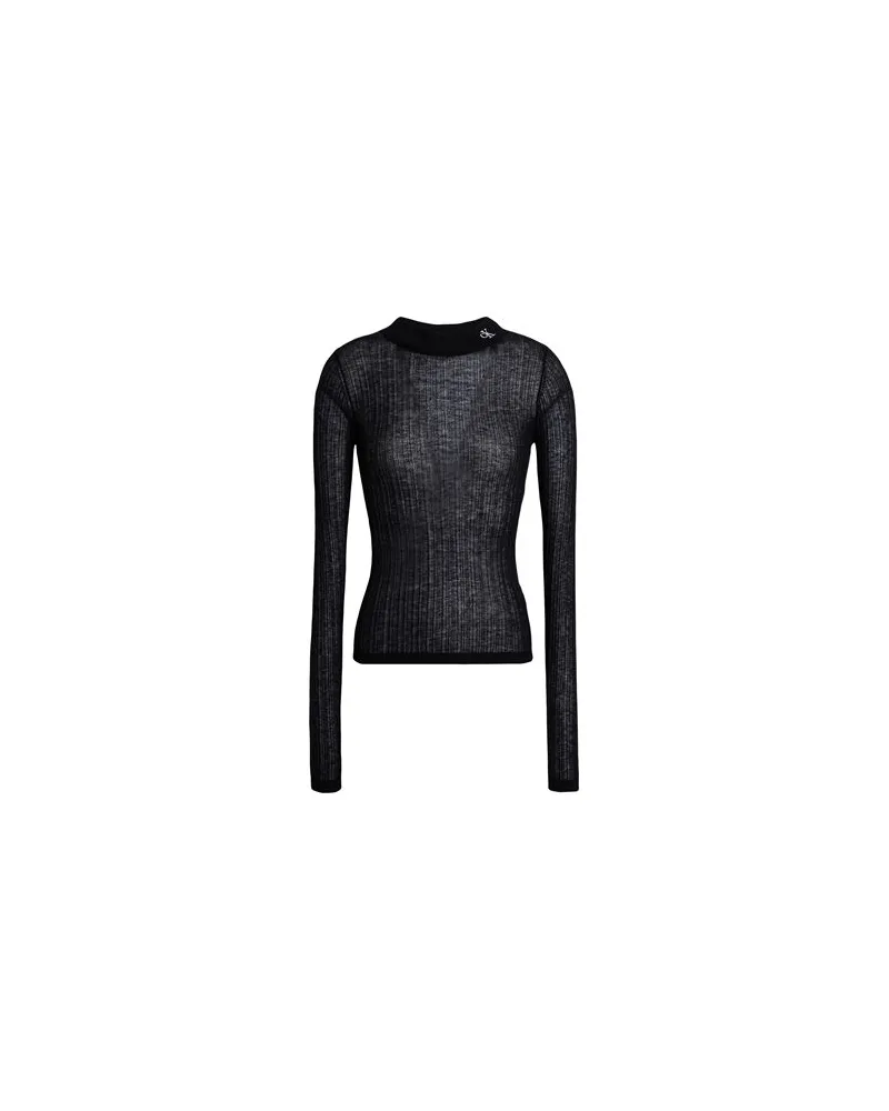 Calvin Klein STRICKWAREN - Rollkragenpulloverauf YOOX.COM Schwarz