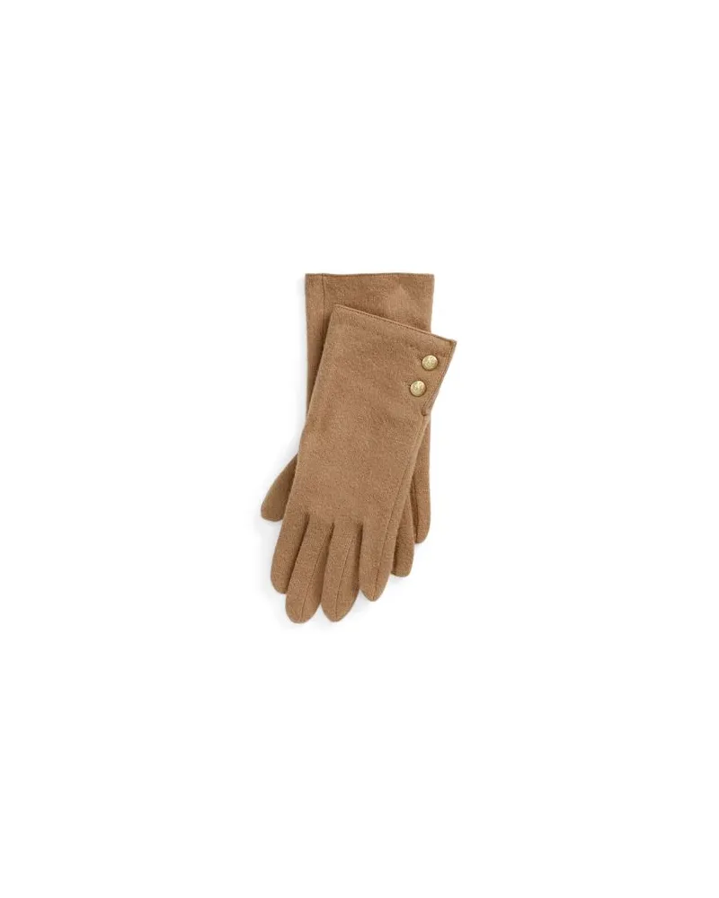Ralph Lauren Wool-Blend Tech Gloves  - ACCESSOIRES - Handschuheauf YOOX.COM Kamel
