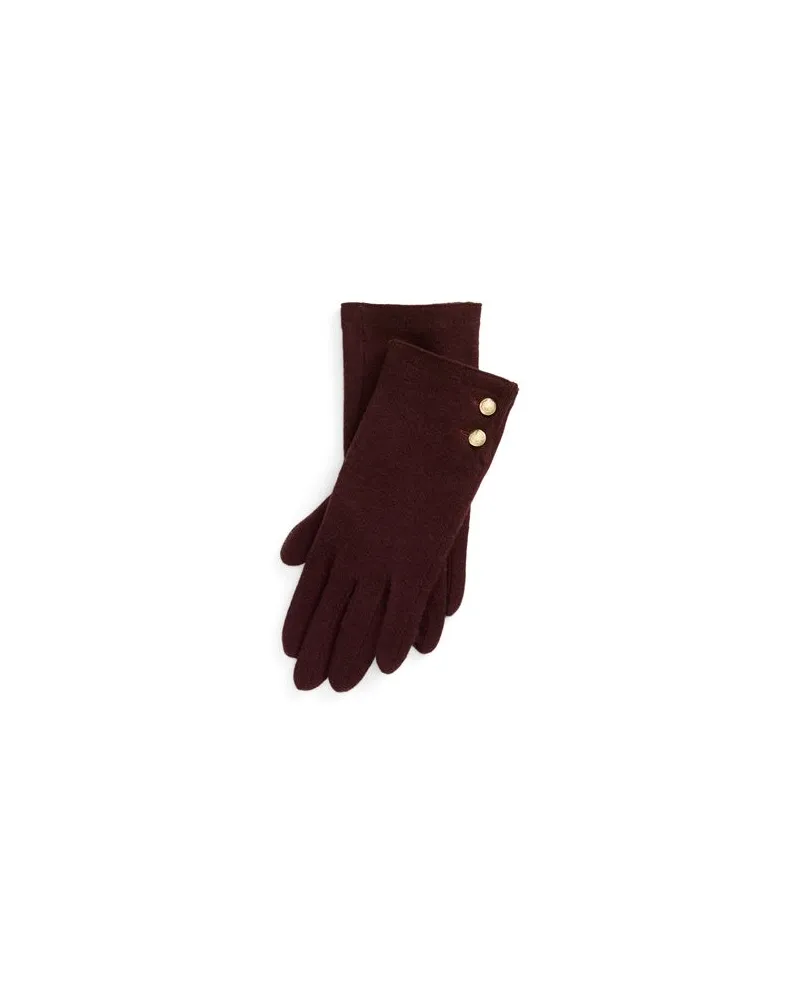 Ralph Lauren Wool-Blend Tech Gloves  - ACCESSOIRES - Handschuheauf YOOX.COM Bordeaux