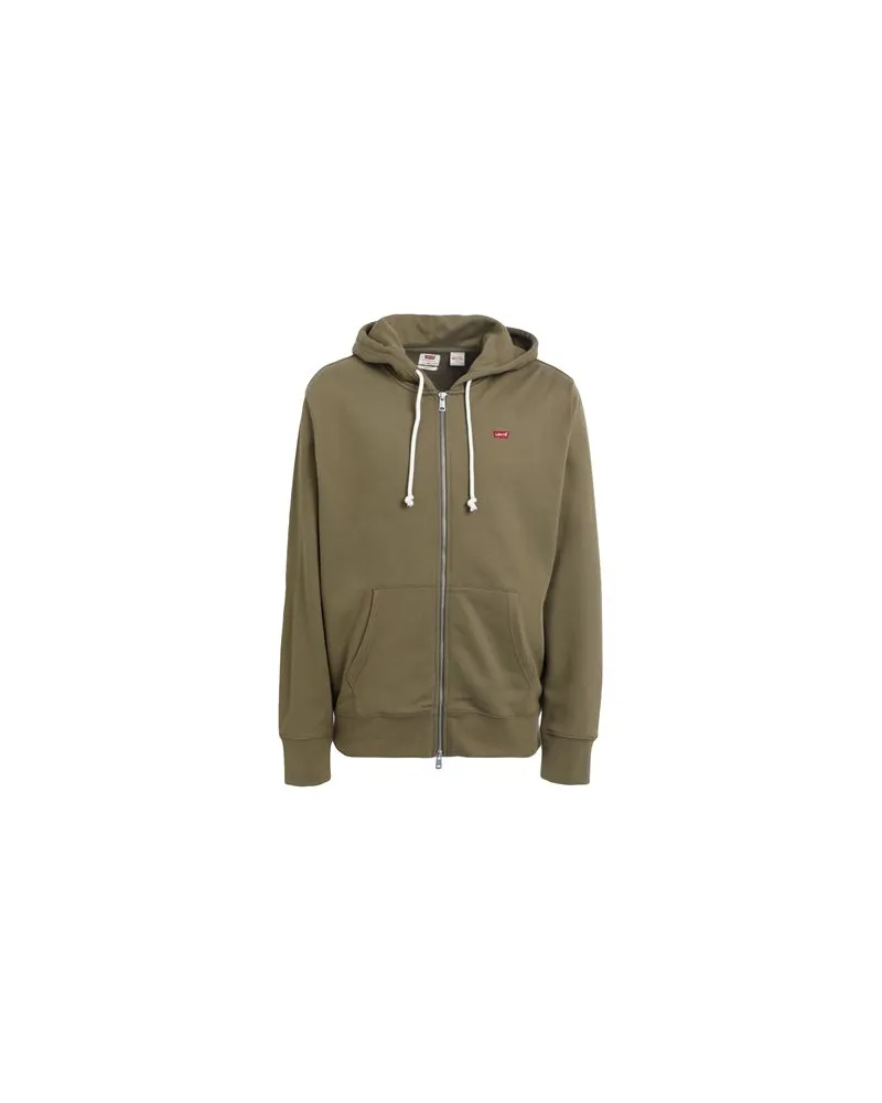 Levi's NEW ORIGINAL ZIP UP  - TOPS - Sweatshirtsauf YOOX.COM Militärgrün