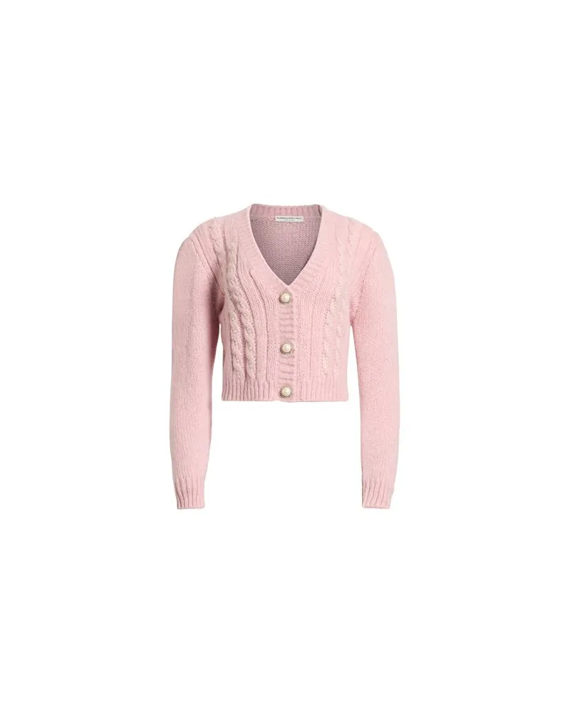 Alessandra Rich STRICKWAREN - Strickjackenauf YOOX.COM Rosa