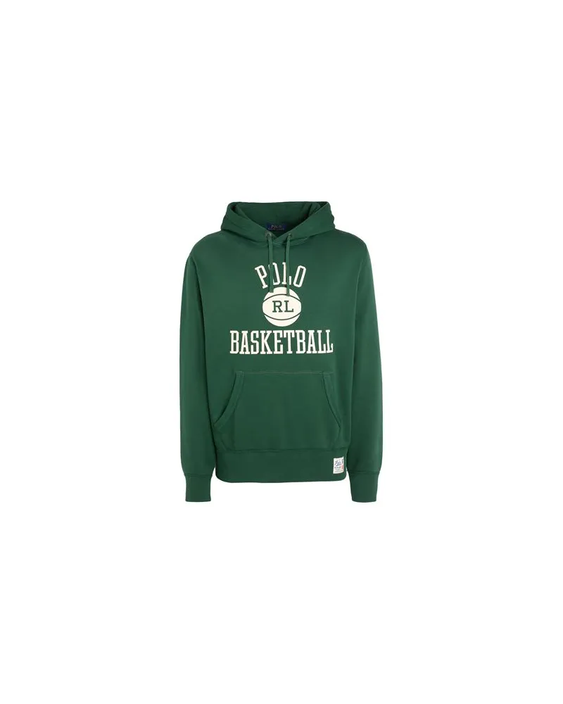 Ralph Lauren Polo Basketball Fleece Hoodie  - TOPS - Sweatshirtsauf YOOX.COM Dunkelgrün