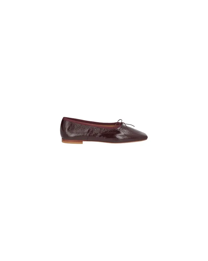 Mansur Gavriel SQUARE TOE BALLERINA  - SCHUHE - Ballerinasauf YOOX.COM Bordeaux