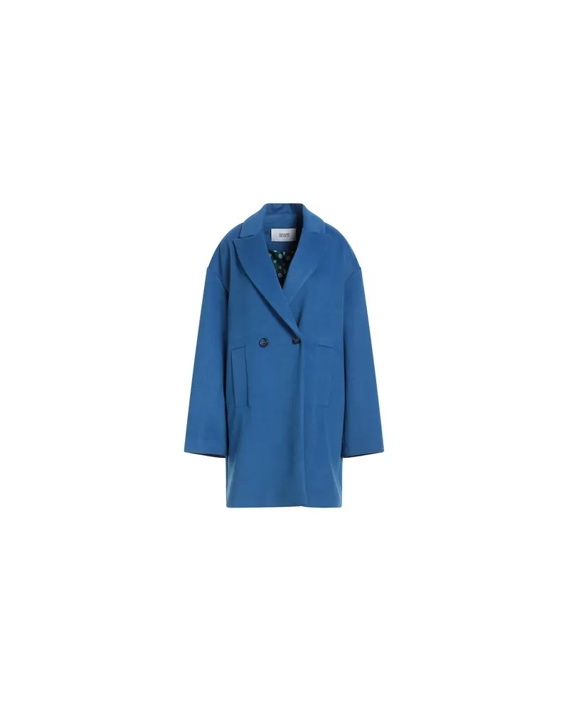 Silvian Heach JACKEN & MÄNTEL - Mäntelauf YOOX.COM Azurblau