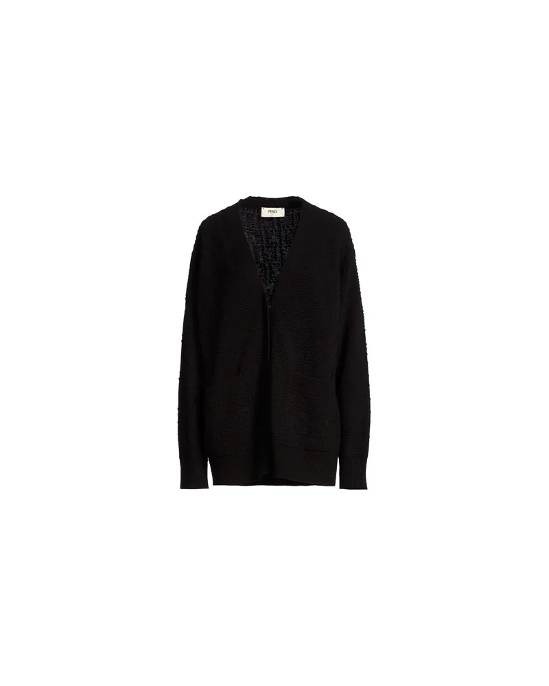 Fendi STRICKWAREN - Strickjackenauf YOOX.COM Schwarz