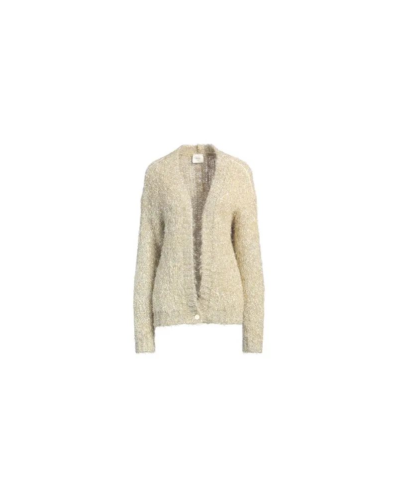 ALYSI STRICKWAREN - Strickjackenauf YOOX.COM Gold