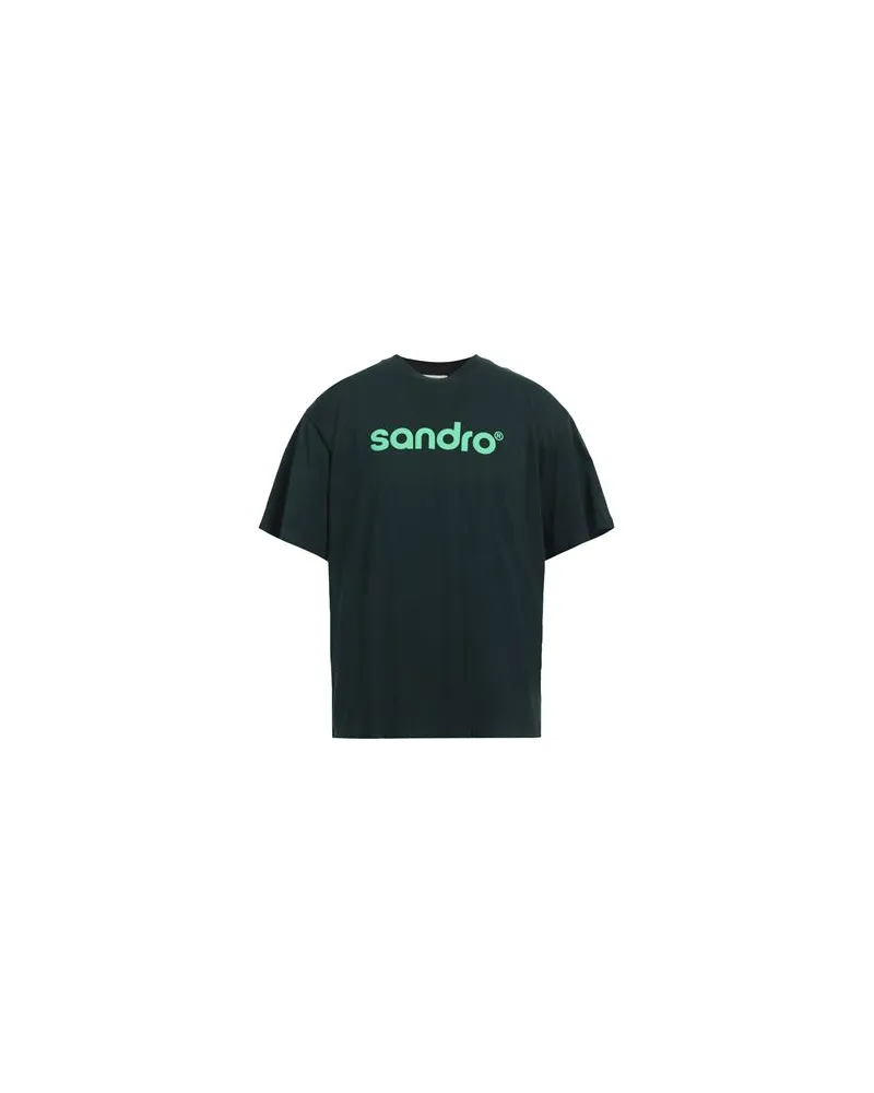 Sandro TOPS - T-shirtsauf YOOX.COM Dunkelgrün