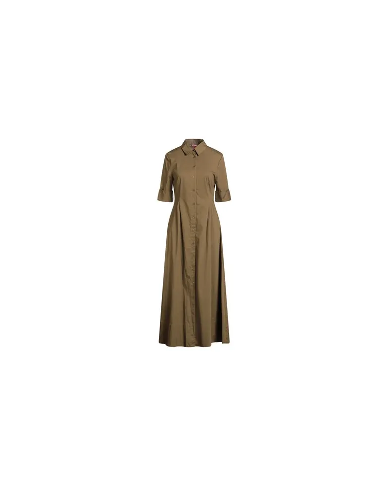 STAUD KLEIDER - Maxi-Kleiderauf YOOX.COM Militärgrün