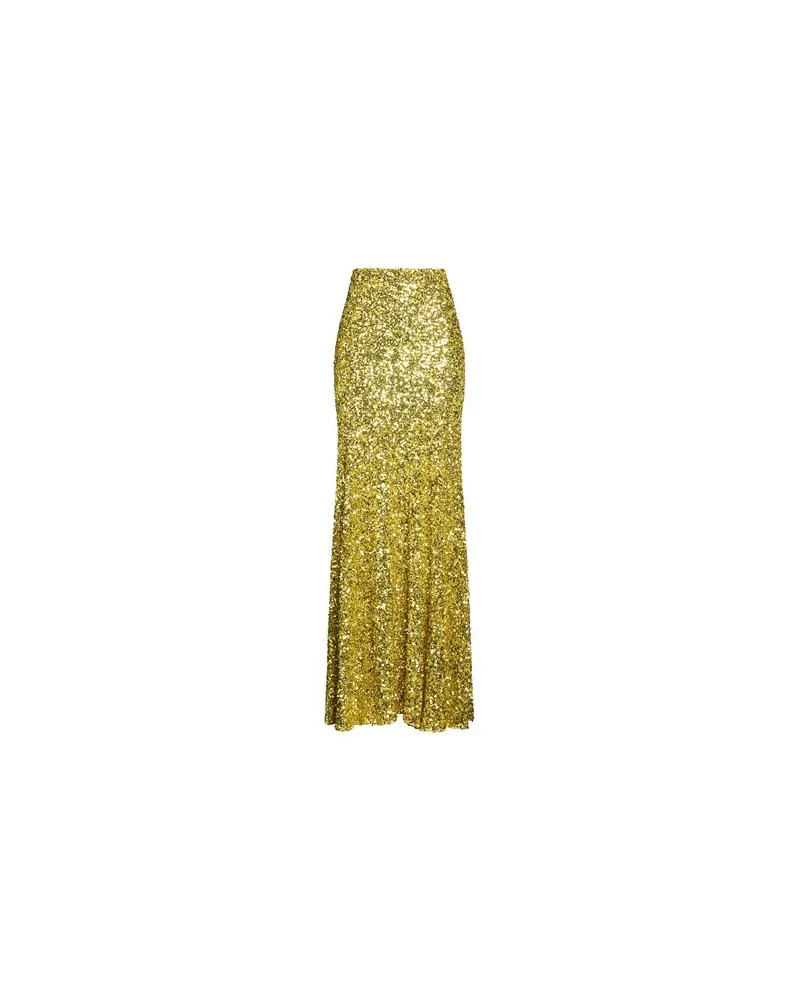 Elisabetta Franchi RED CARPET - HOSEN & RÖCKE - Maxi-Röckeauf YOOX.COM Limettengrün