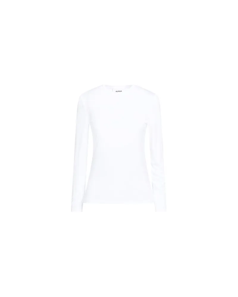 Alpha Studio TOPS - T-shirtsauf YOOX.COM Weiß