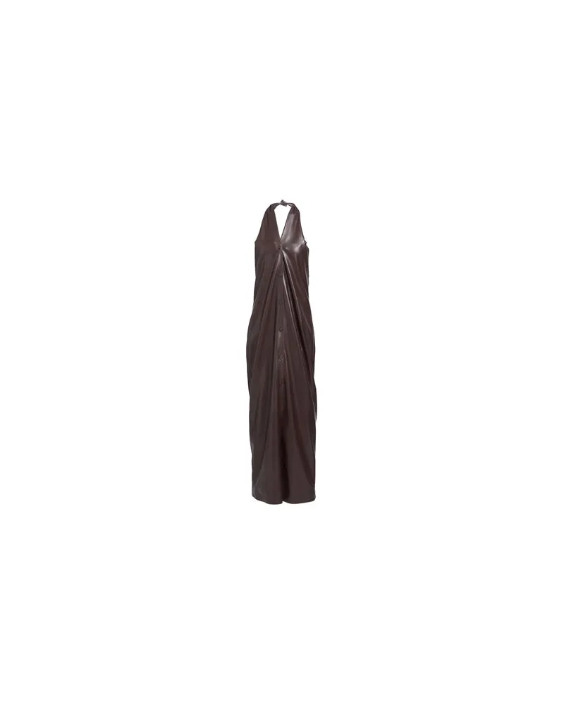 Nanushka KLEIDER - Maxi-Kleiderauf YOOX.COM Dunkelbraun