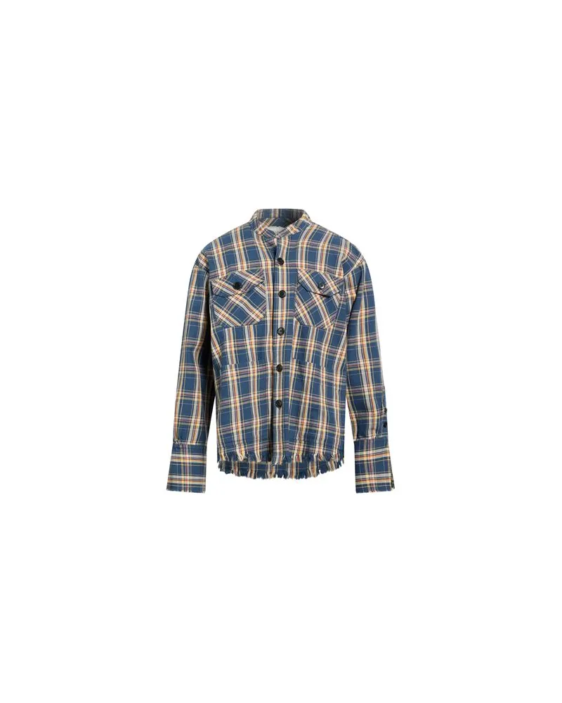 Greg Lauren TOPS - Hemdenauf YOOX.COM Taubenblau