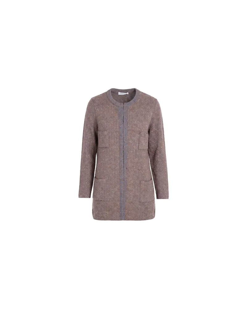 Amina Rubinacci STRICKWAREN - Strickjackenauf YOOX.COM Khaki