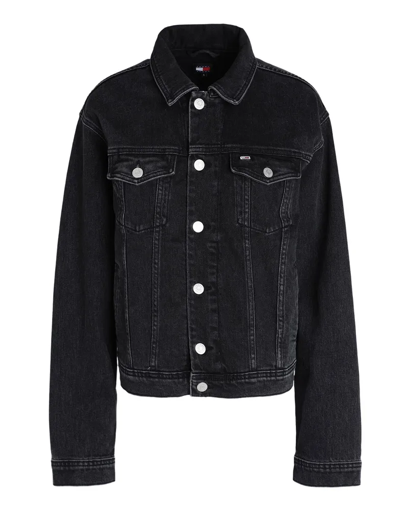 Tommy Hilfiger Jeansjacke/-mantel Schwarz