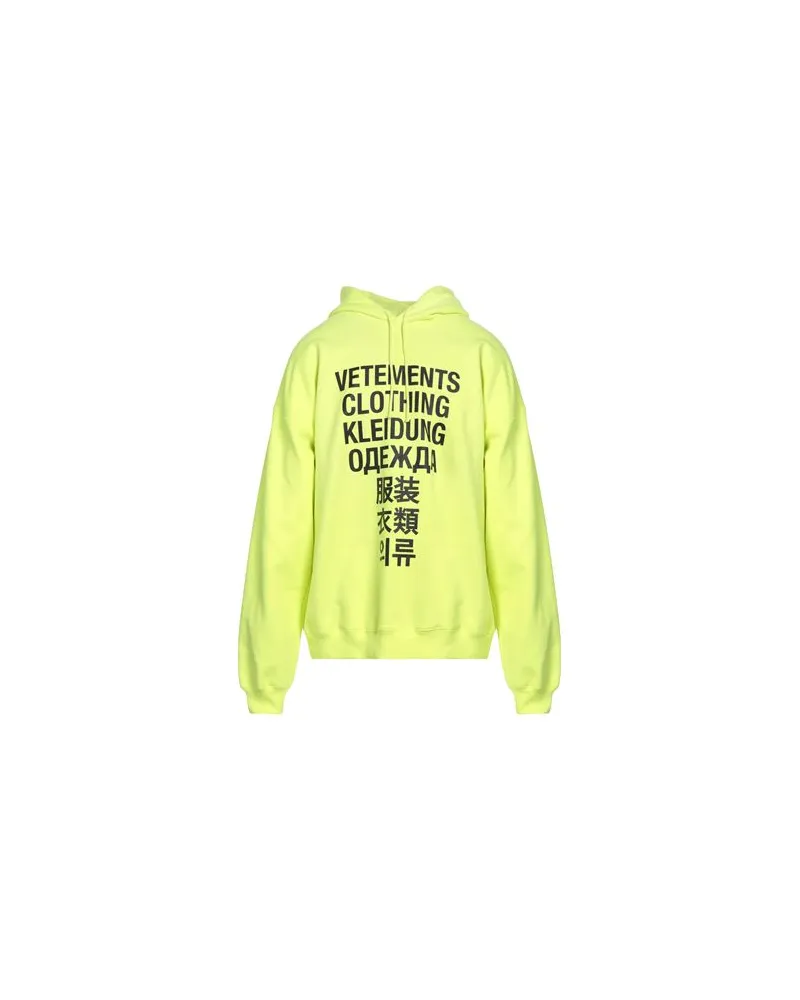 VETEMENTS TOPS - Sweatshirtsauf YOOX.COM Gelb