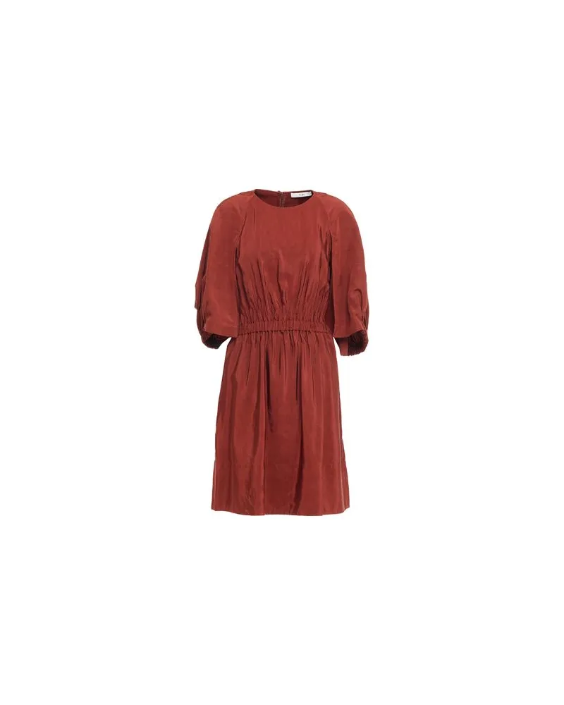 tibi KLEIDER - Mini-Kleiderauf YOOX.COM Ziegelrot