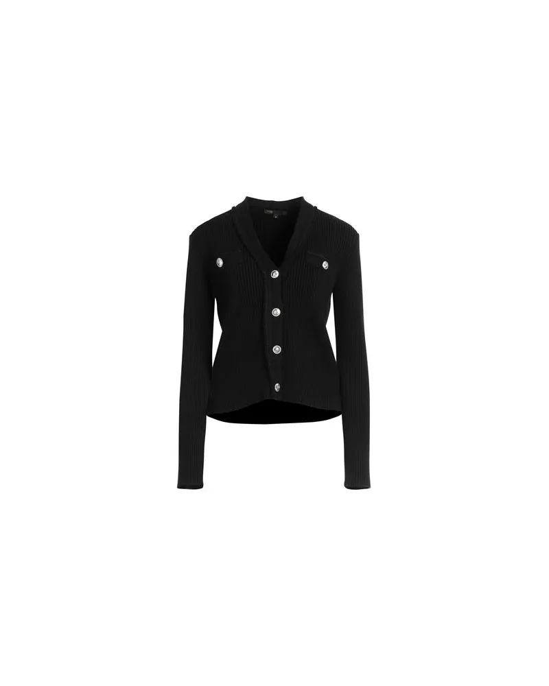 Maje STRICKWAREN - Strickjackenauf YOOX.COM Schwarz