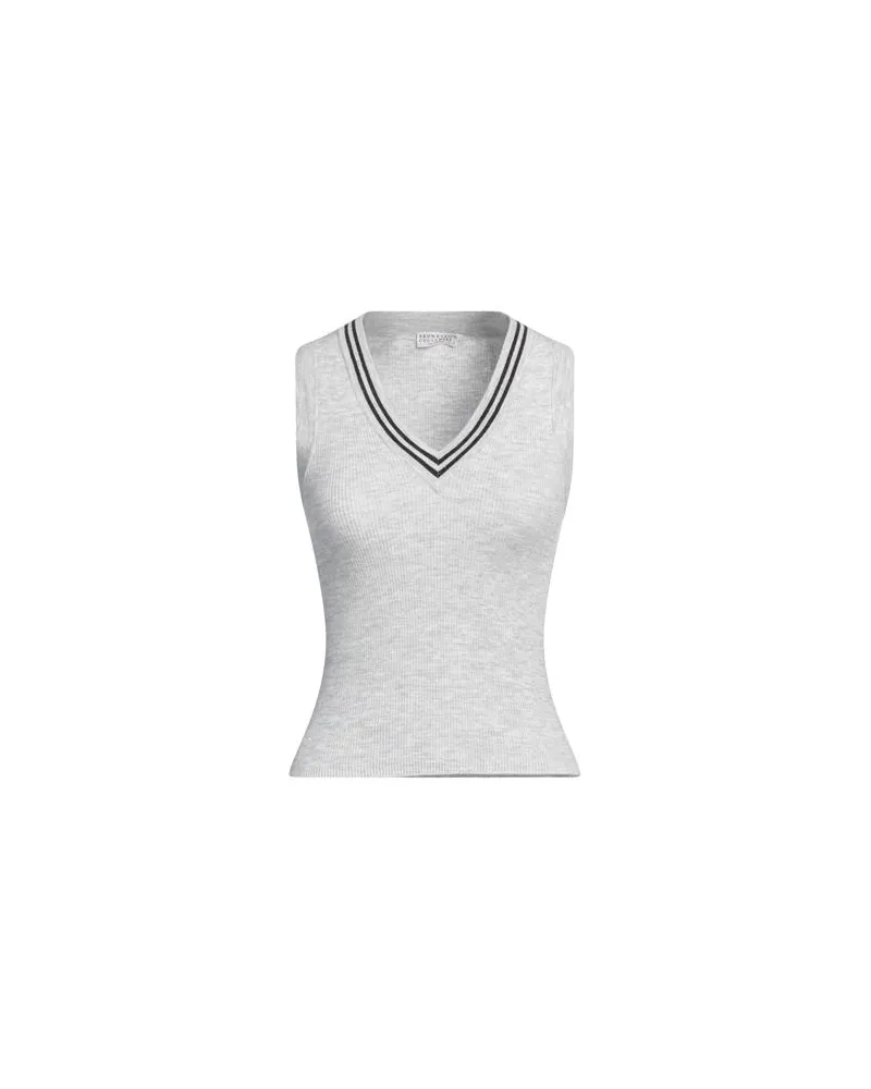Brunello Cucinelli STRICKWAREN - Pulloverauf YOOX.COM Hellgrau