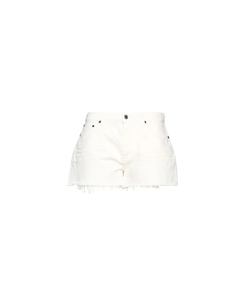 Guess HOSEN & RÖCKE - Jeansshortsauf YOOX.COM Elfenbein