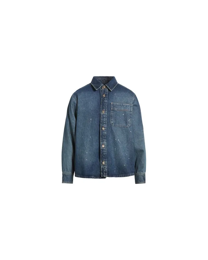 A.P.C. TOPS - Jeanshemdenauf YOOX.COM Blau